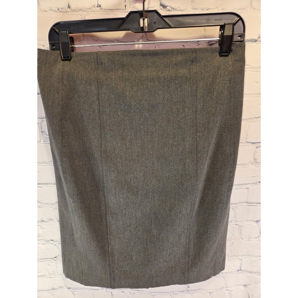 Express Sz‎ 8 Pencil Skirt Gray Sz 8  Kick Pleat